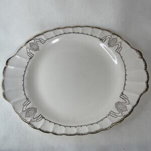 11x13.5 Golden Ware Sebring Cameo Platter 22 carat gold